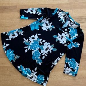 TIMESON med 3/4 sleeve blouse